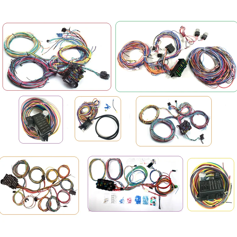 8 circuit 12 circuit 14 circuit 20 circuit 21 Standard Circuit Universal Wiring Harness Kit  Muscle Car Hot Rod XL Wire Harness