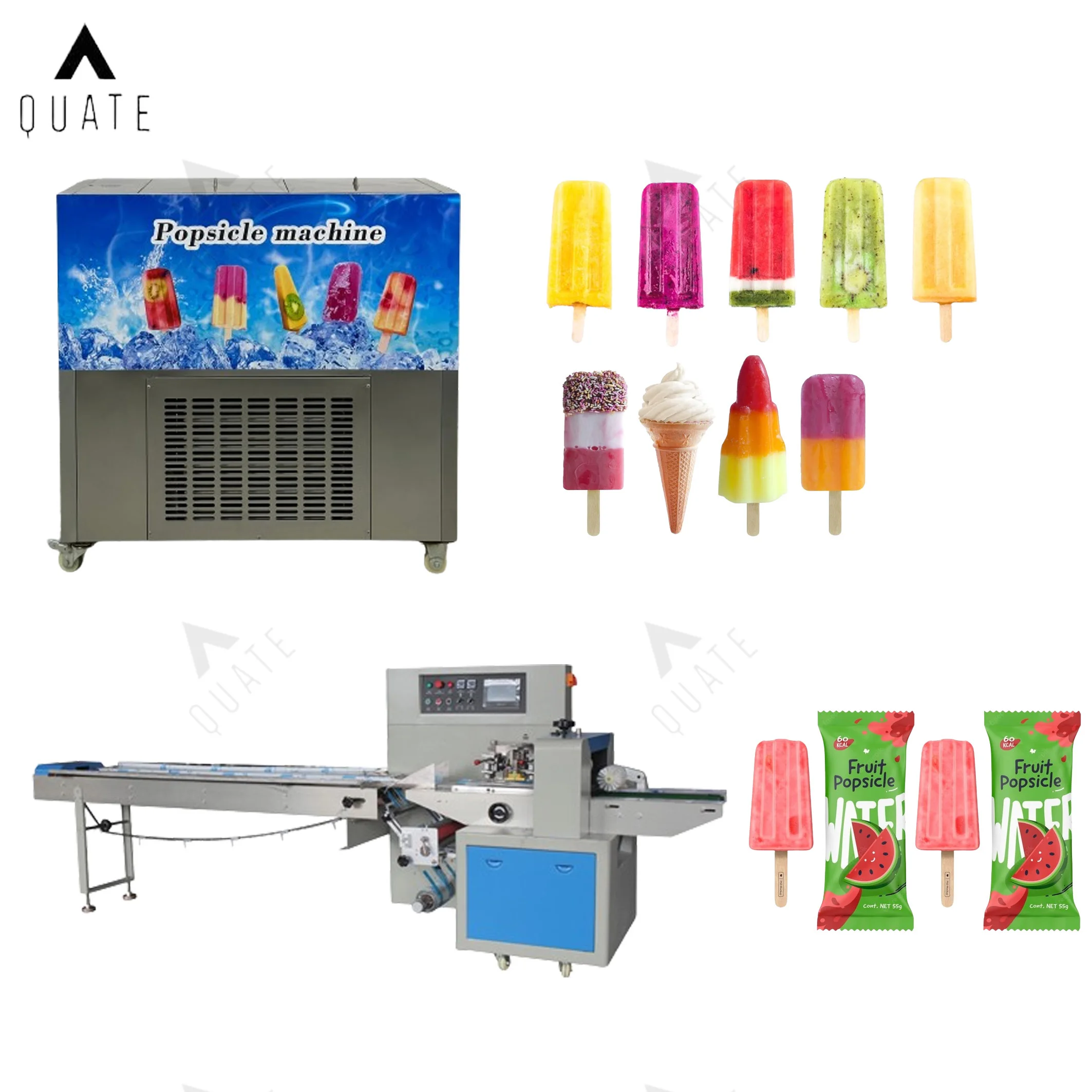 Full Automatic Ice Lolly Popsicle Liquid Filling Sealing Packing Machine popsicle ice cream making machine