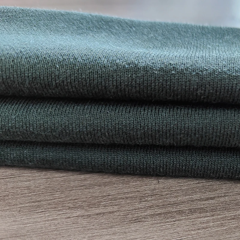 43%Cotton 34%Polyester 23%Merino wool fabric High quality Warm Soft wool  Knit cotton polyester merino wool French Terry Fabric