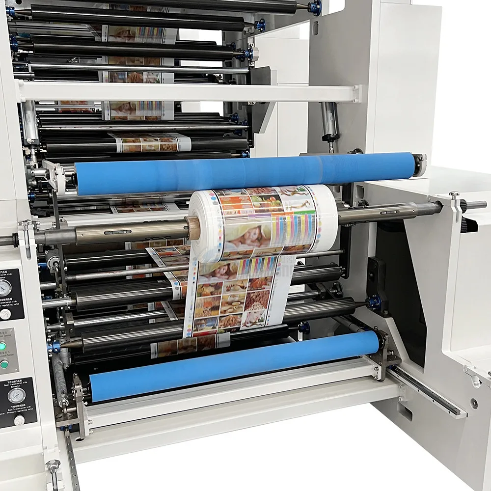 2024 newly stack printing machine flexographic printers servo mottor control for  bopp opp pe 300m/min