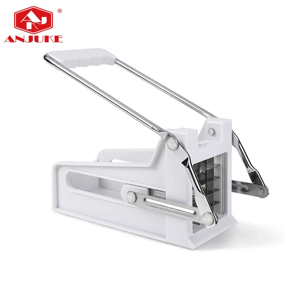 ANJUKE Hot Sale Manual Potato Chips Cutter Blade Stainless Steel French Fry Cutter Potato Cutter