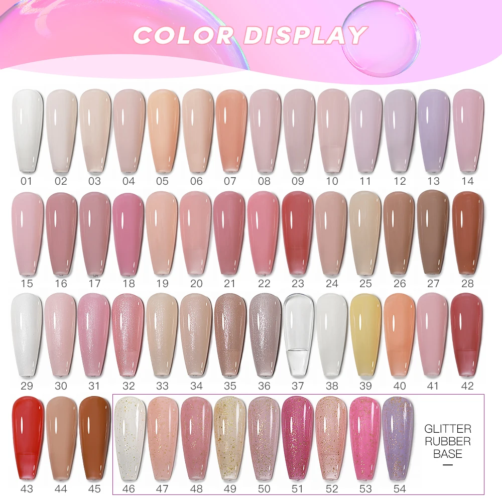 AS 15 ml Rubber Base Coat Colors Nails Supplies Salon OEM Non Toxic Private Label BaseCoat Gel Nail Polish