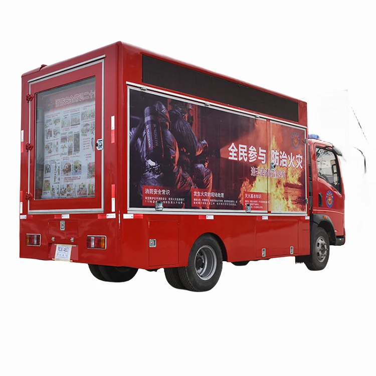 Howo Popular Outdoor Digital Led Food Advertising Screen Displays Truck