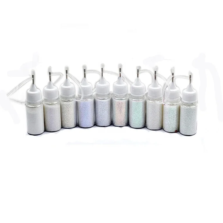 Wholesale holographic laser nail glitter spray powder paint glitter chrome Mirror Nail Polish pigment