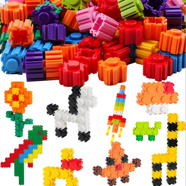 Hot Selling Christmas Cartoon Stacking Stitch Magic Micro Building Blocks Collection Assembled Diamond Mini Toys Bricks Figures