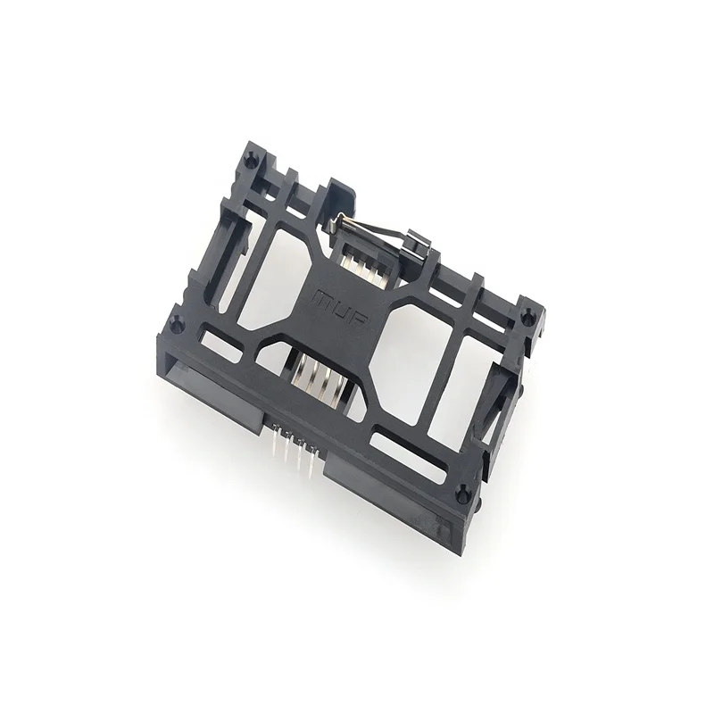 MUP 8 Pin female  Smart card connector with blade switch pcb   IC card reader for STB     intelligent remote three-ammeters