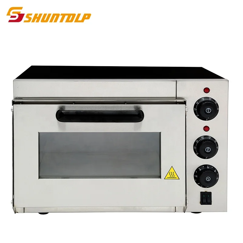 Electric Mini European Bread Oven with Baking Stone for Home Bakery and Commercial Restaurants 350 degree Small deck oven