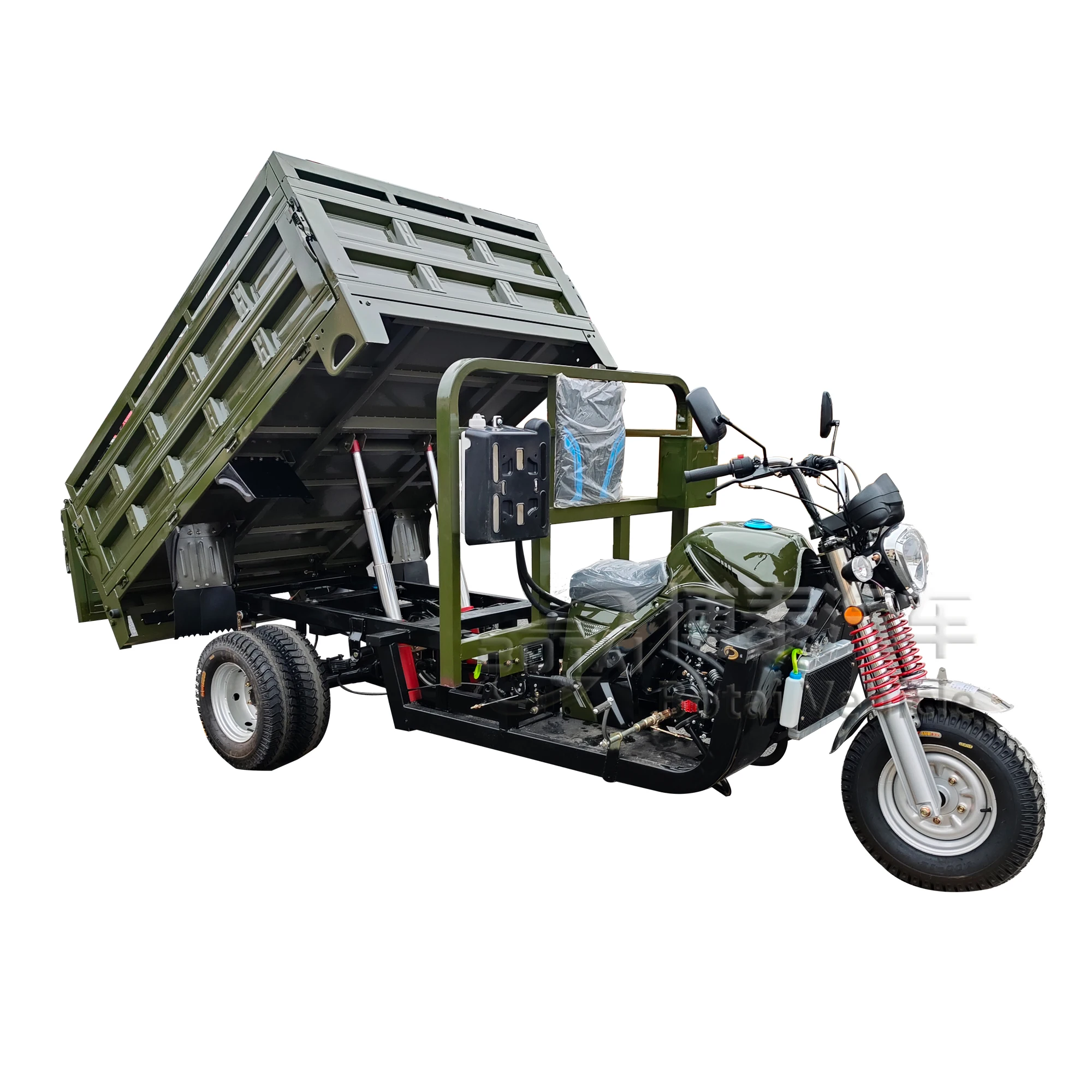 Колесный грузовой автомобиль бензиновый мотоцикл 250cc пятиколесный двойной резервуар для воды
