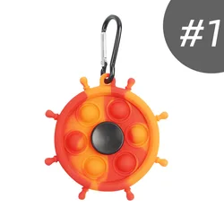 Rotatable Handheld Mini flying fidget spinner finger keychain fidget toys