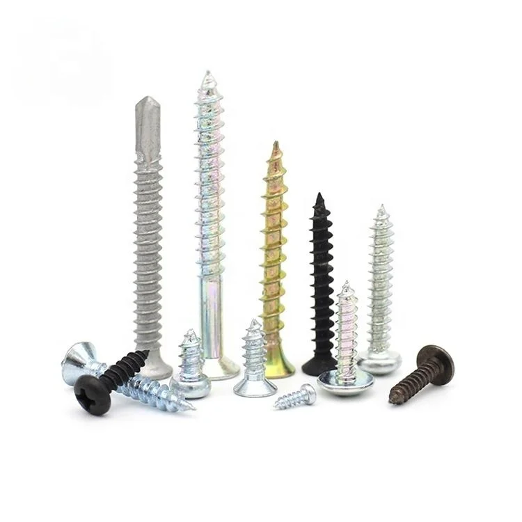 Sunpoint Custom Wholesale Hardware Furniture Self Tapping Gypsum Phosphated Black Manufacturers Flat Head Screws Drywall Screw