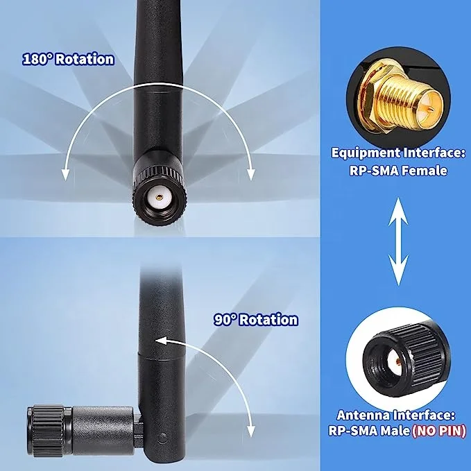 lora/lpwan antenna 433mhz 3dbi 4dbi dipole omni antenna external 4g LTE wifi 433mhz 915mhz mimo antenna