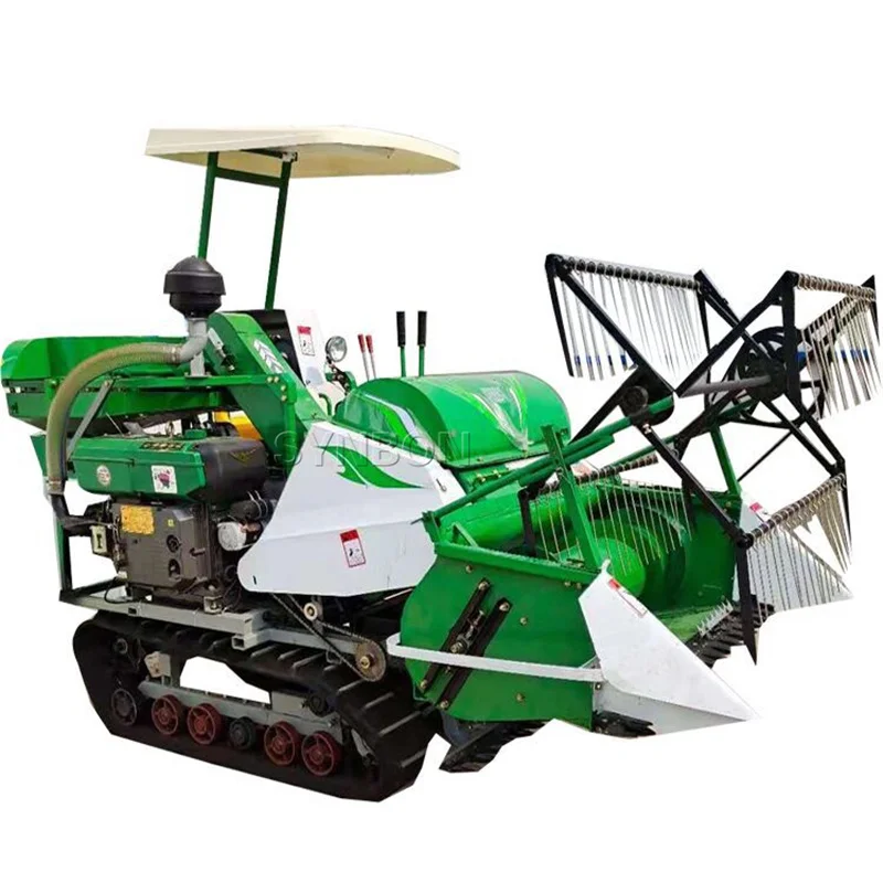 Factory hot sale mini paddy rice combine harvester
