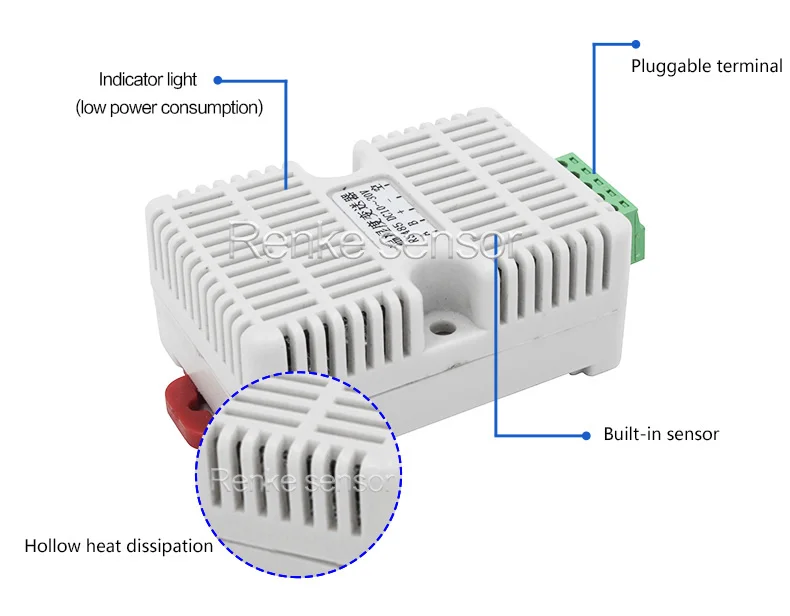 Промышленный интеллектуальный беспроводной датчик влажности zigbee с внутренним датчиком