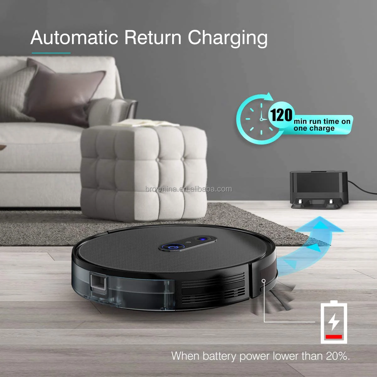 2022 Hot sales China Manufacturer Staubsauger Robot Vacuum Cleans Stairs with Remote