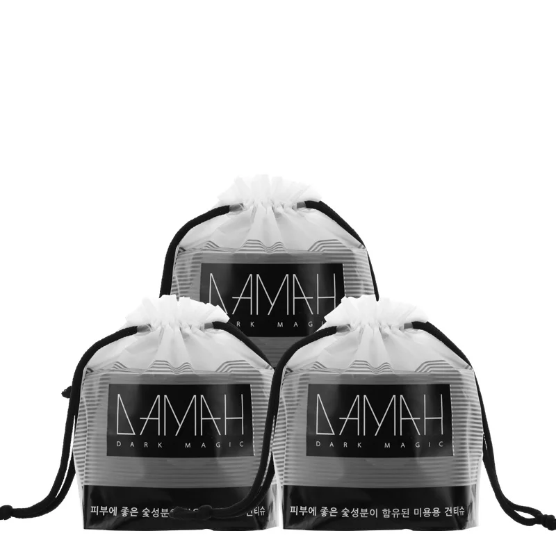 DAMAH  Disposable 100% Cotton Washable Dark Magic Bamboo Charcoal Facial Tissue Towel