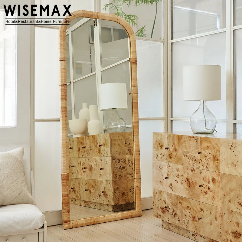 WISEMAX мебель минималистичный деревянный шкаф для хранения с 6 ящиками винтажный консольный домашней мебели