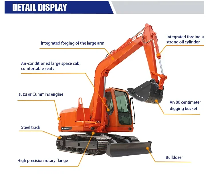 Hot Sale 9 Ton Crawler Excavator Hydraulic Excavator