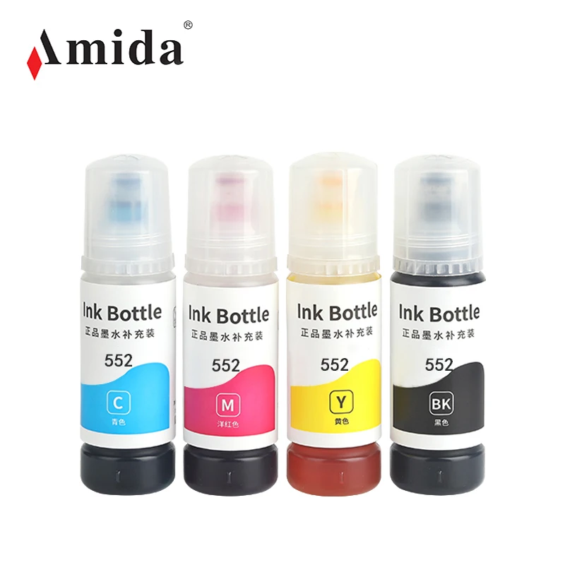 Amida чернила совместимые с EPSON EcoTank Photo ET-8550/8500 принтер «Все в одном» 552 пигментные