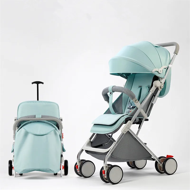 Free accessories high quality baby bicycle stroller folding kids pram with cup holder and mosquito net