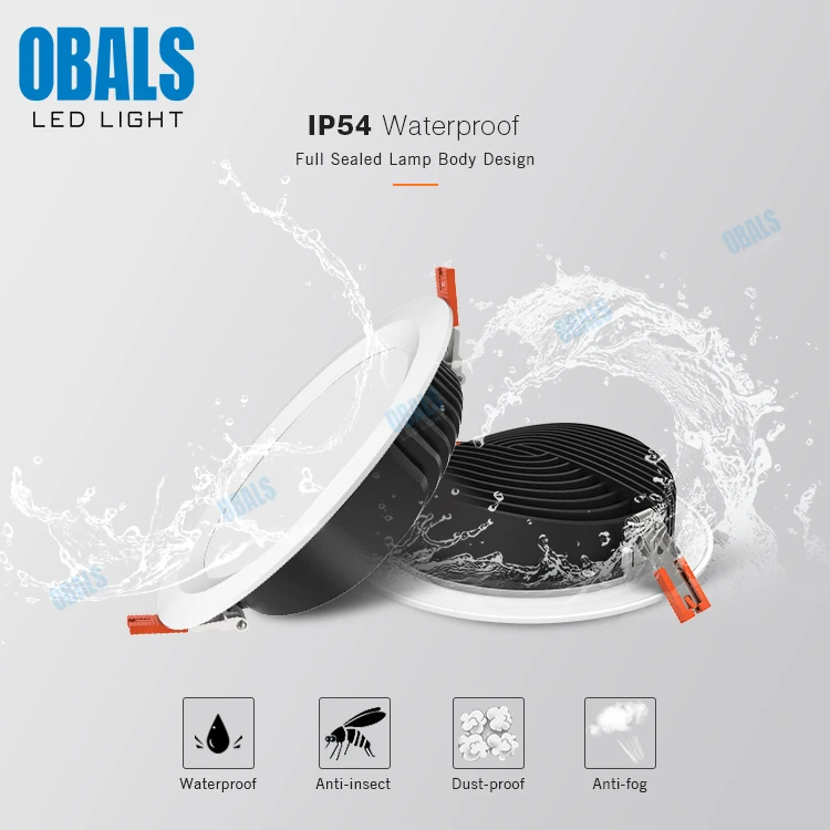 220mm Cut Out Dimmable Ceiling Recessed Rgb Smart 110v 240v 6w 7w 10w 12w 15w 16w 20w 36w 45w 50w Zigbee Cob Smd Led Downlight
