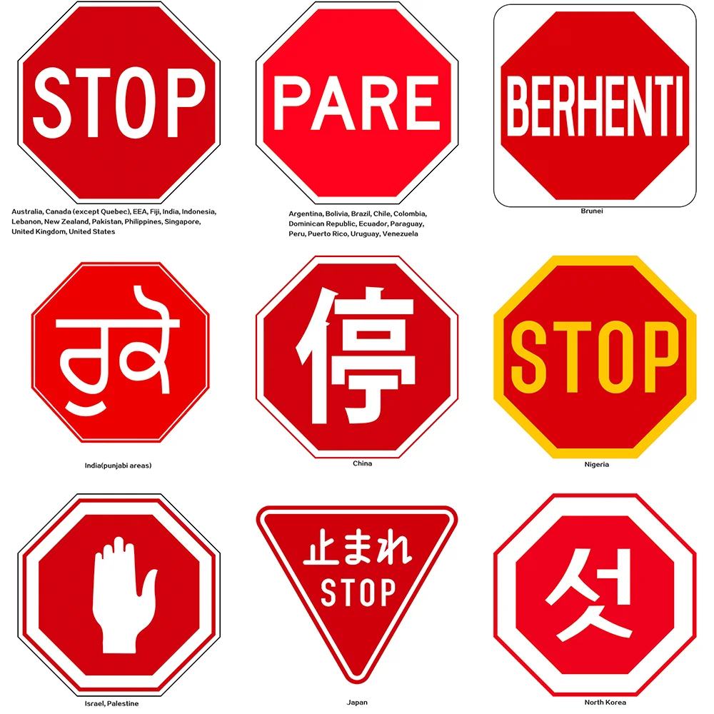 Custom Octagon Stop Sign Board Traffic Stop Sign Board Silkscreen Printing Traffic Control/roadway Safety for School Bus