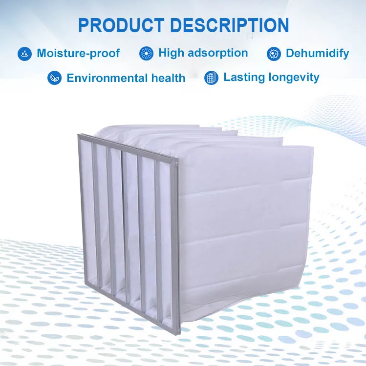 F6 F7 F8 Air handler filter bag Fiberglass media Factory Price Pocket Filter Bag Glass Fiber Filter Self-sewing Bag