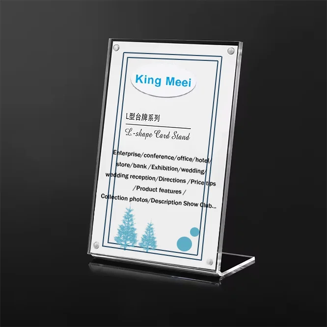 A4 Acrylic Wood Certificate Holder for Display Boards Elegant Sign Holder