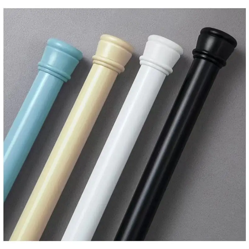 modern design bathroom shower curtain rod bedroom clothes drying rod home decoration curtain rod set