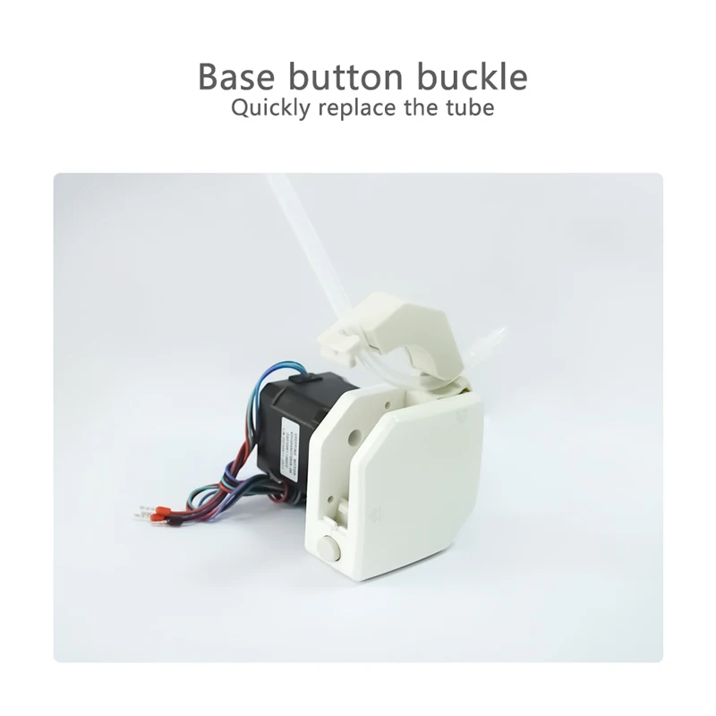 JIHPUMP 384Y High Precision 24V Low Pulse Flow Stepper Motor Peristaltic Pump for Medical Dental Implant Machine