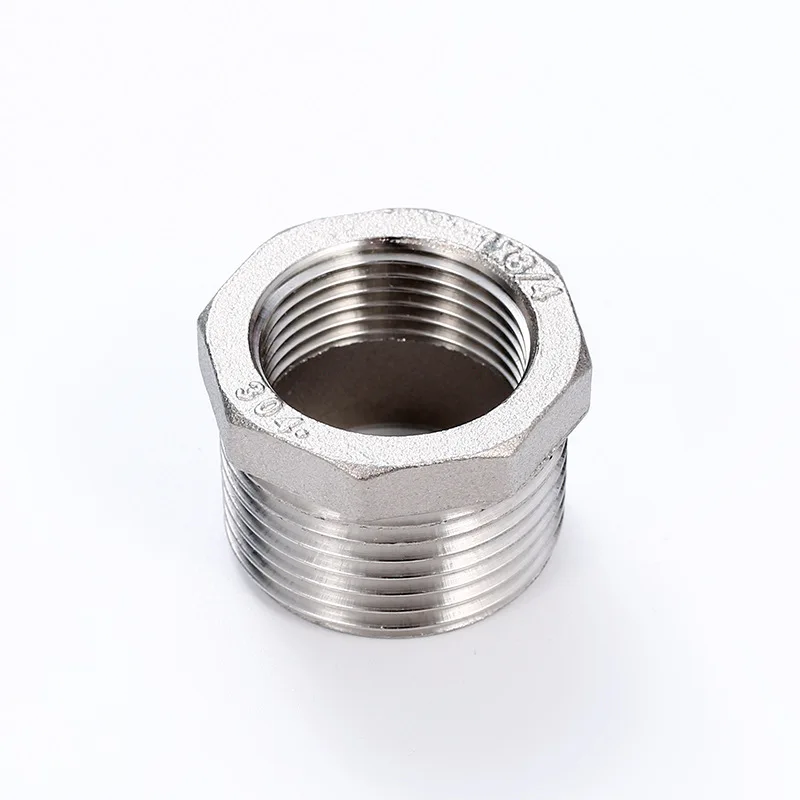 Stainless Steel Pipe Fitting Hex Bushing 1' BSP Male x 3/4' BSP Female Reducing Bush