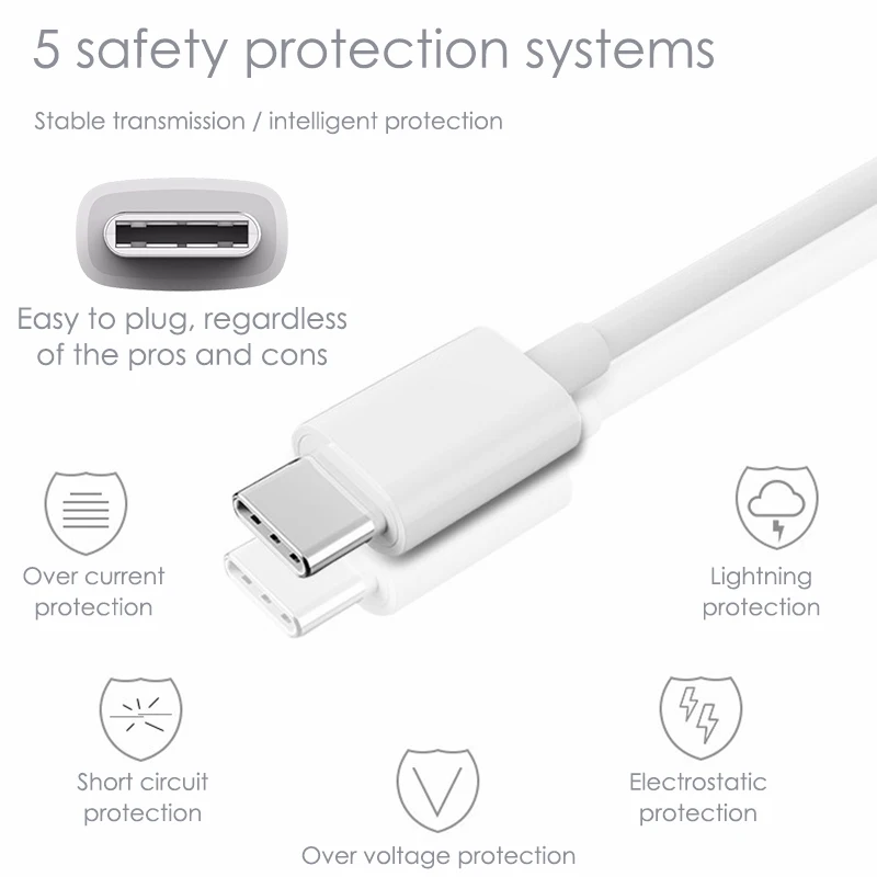 Кабель с разъемом USB Type-C для быстрой зарядки USB-C ВЫСОКАЯ ЧЁТКОСТЬ быстро заряжающийся мобильный телефон кабель передачи данных