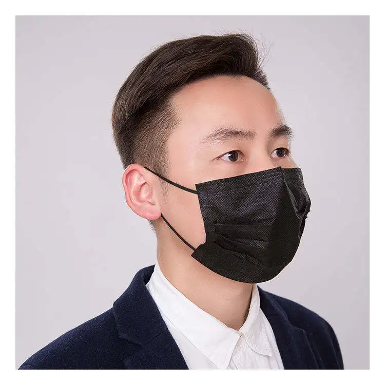 Manufacturer wholesale non woven fabric medical 3 ply surgical facemask disposable face mask for hospitals
