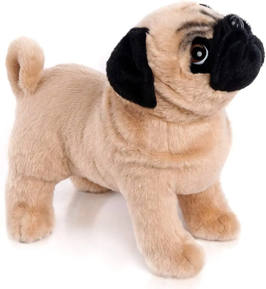 Custom Real Life Dog Plush Toys Realistic Standing Puppy Stuffed Animal