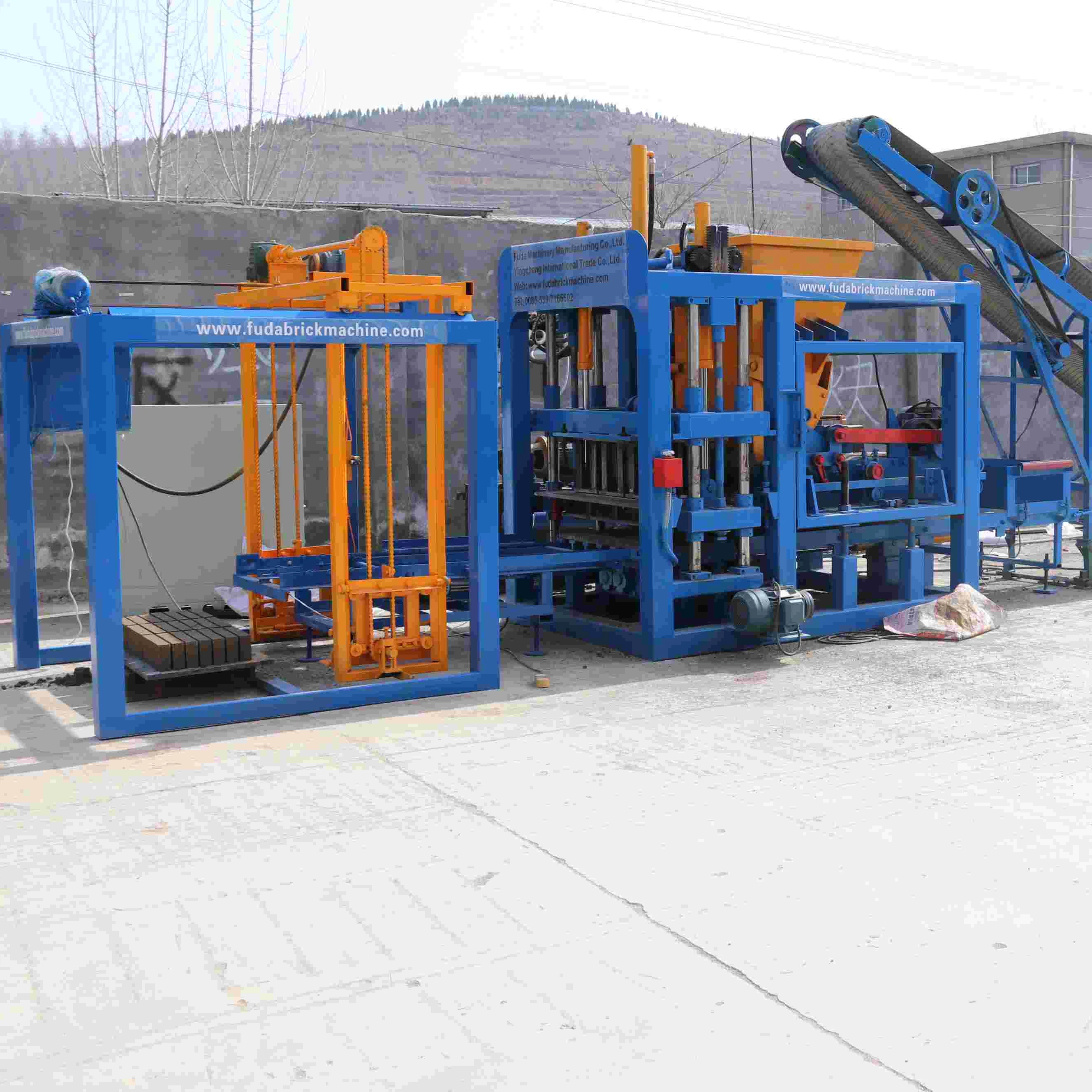 QT4-20 Brick making machinery hydraulic automatic brick making machine Automatic cement concrete brick machine