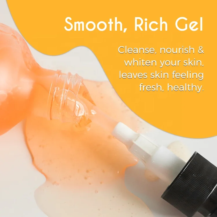 OEM body wash private label papaya extract shower gel moisturizing lasting fragrance body shower