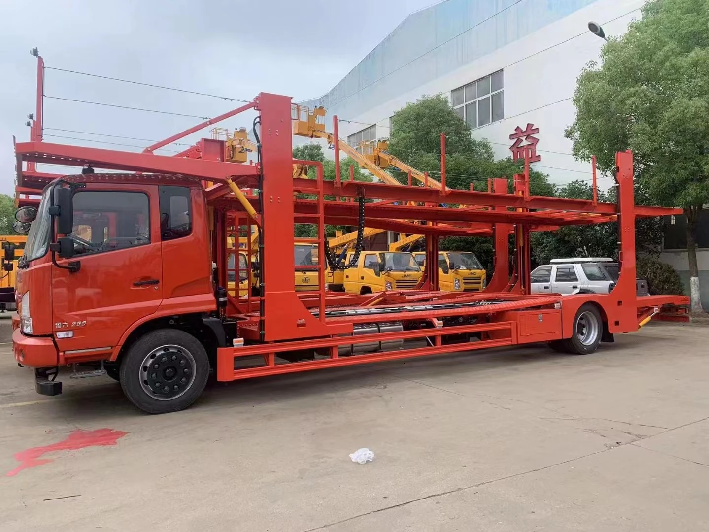 FAW brand 2 axle car carrier trailer truck