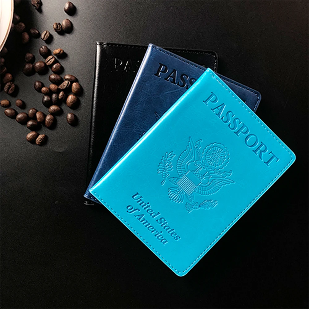 In stock leather toefl passport holder travel wallet,Amazon sublimation passport holder Card Case Cover