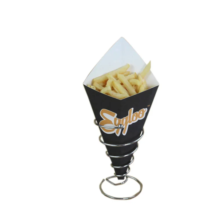paper cone package or bag for french fries and chips