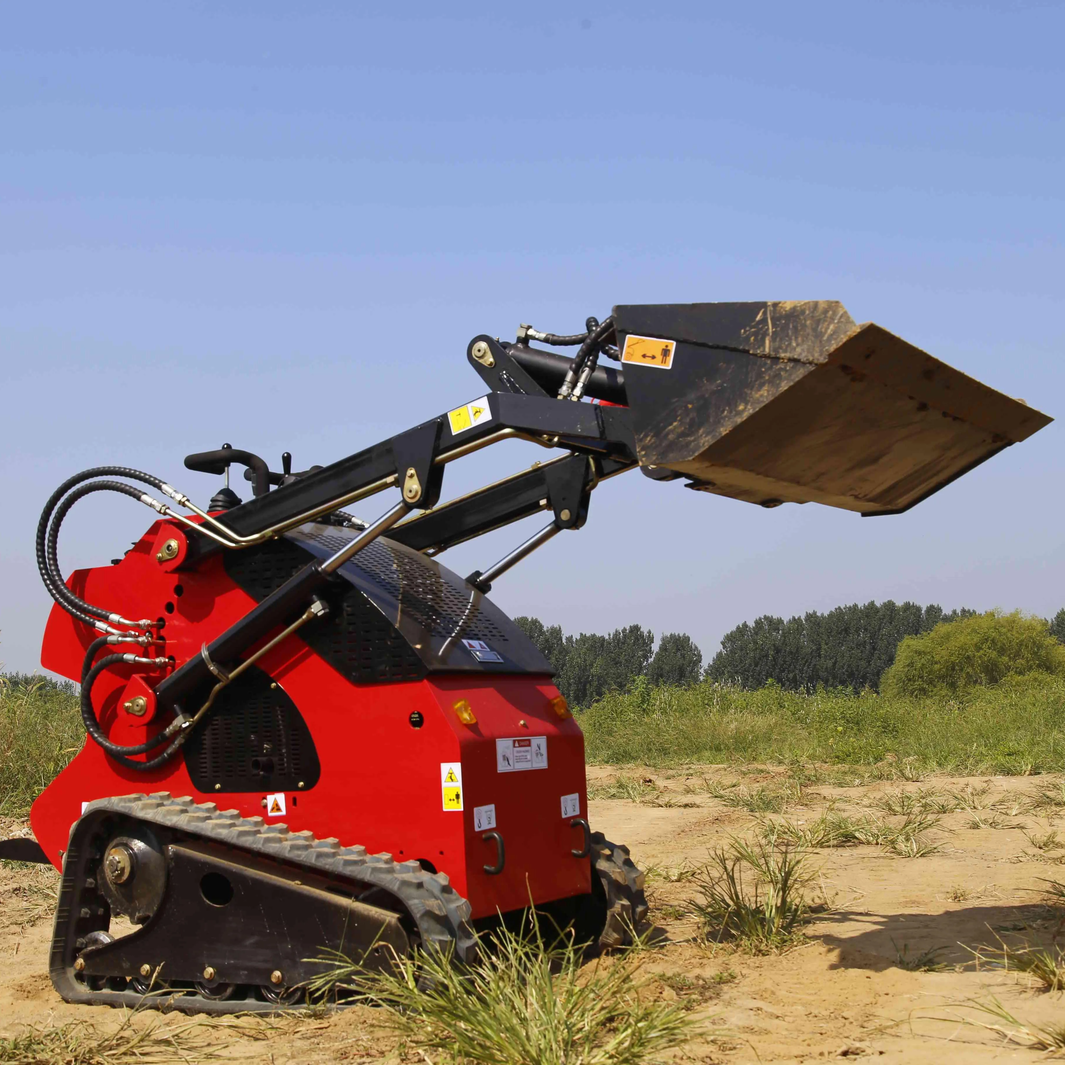 free shipping 30hp Diesel Engine Skid Steer Mini Track Loader EPA engine mini skid steer