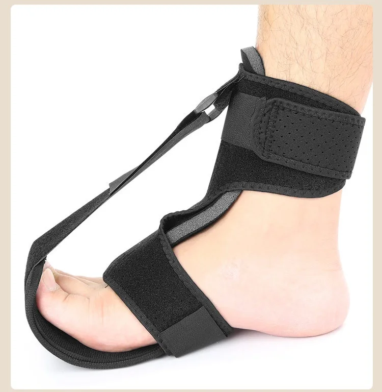Adjustable Night Splint Drop Foot Orthotic Brace Ankle Support Breathable Aluminum Plate Support Foot Lift Stretch Strap