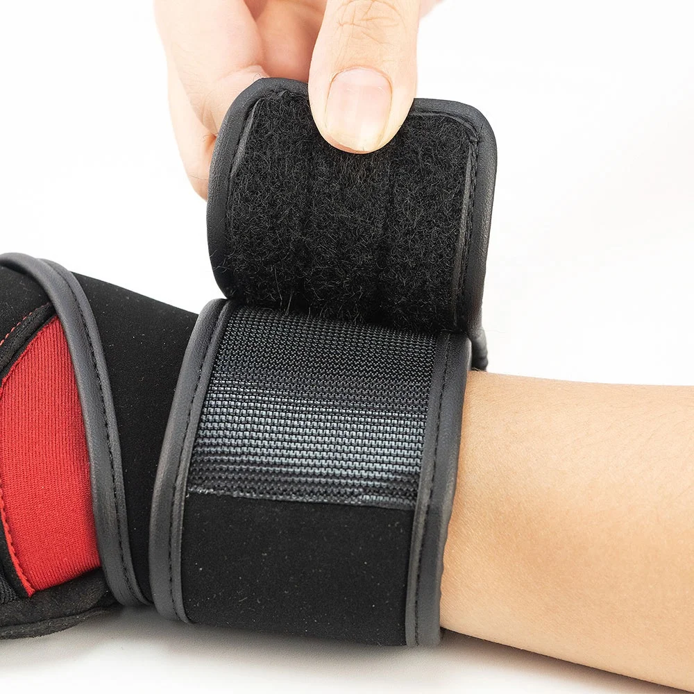 Silicone Gym Fitness Training Gloves Custom Anti Slip Wrist Closed Design Workout For Men Women