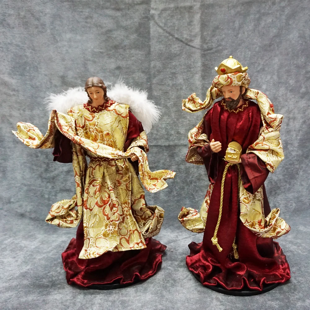 Resin Christmas Nativity Scene Figurines Tabletop Ornaments Holy Family 11 Nativity Sets