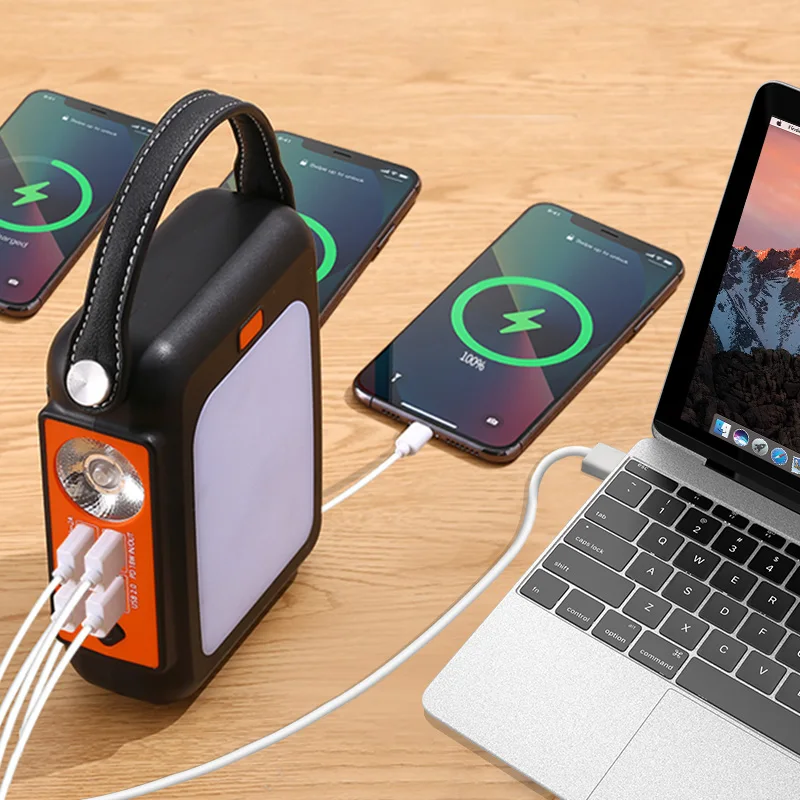 stw mini power bank 20000mah fast charging  free shipping portable slim pd 100w for macbook pro finger emergency