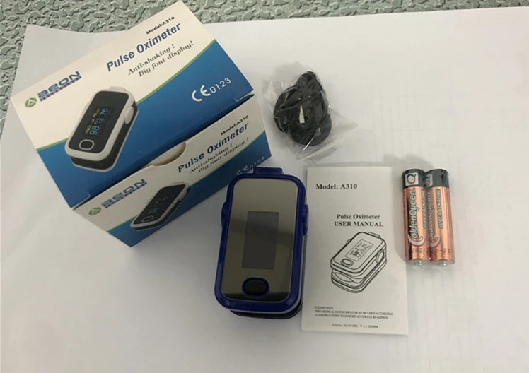 Instant Read Digital Pulse Oximeter with Alarm Setting CE Approved