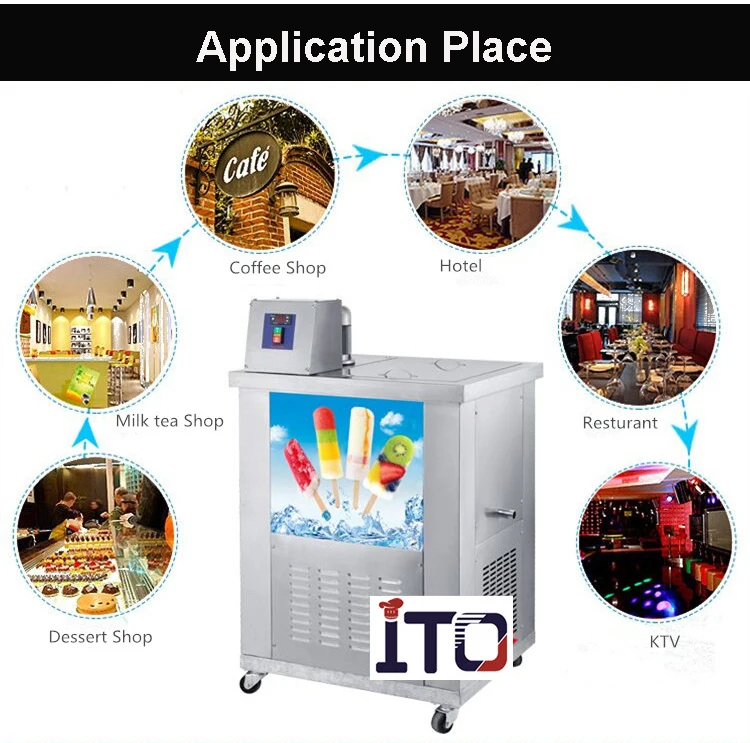 Commercial popsicle ice machine refrigerator lollipop ice making machine industrial rollo stick ice cream lolly freezing machine