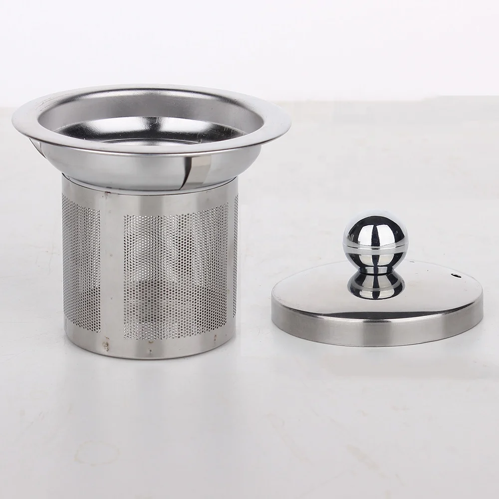 
400ml Transparent high borosilicate glass teapot with stainless steel infuser factory 