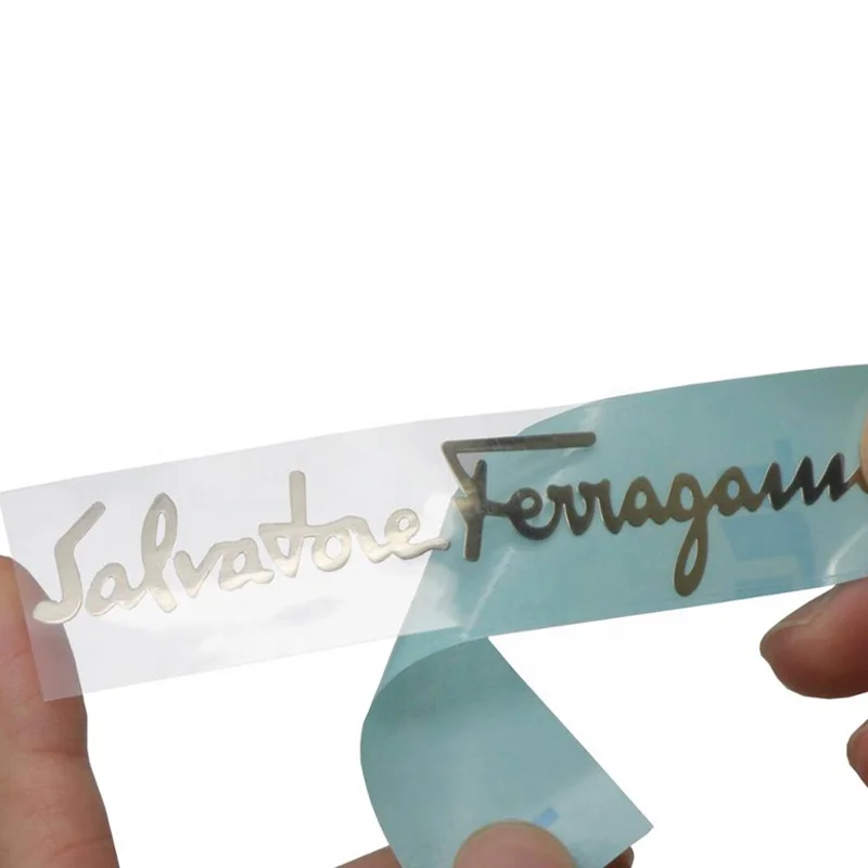 Factory Custom Electroformed Self-Adhesive Metallic Nickel Decal Label Stickers For Decoration
