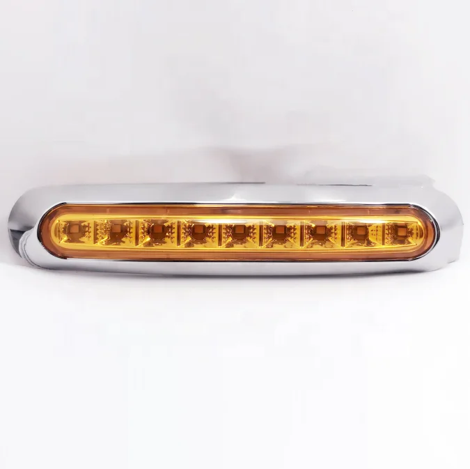 new design daul function light led marker lights led side clearance  lights with bezel universal truck towing trailer RV bus etc