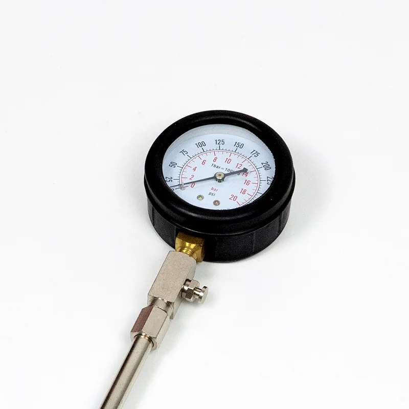 TU-20-1 Quick Cylinder Petrol Engine Pressure Gauge Tester Kit Compression Leakage Diagnostic Compressometer Tool