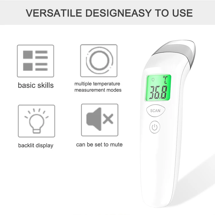 High Quality Digital Thermometers Electronic Non Contact Lcd Backlights Display Infrared Digital Thermometer